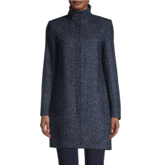 Theory Jackets & Blazers - Theory Blue Wool Blend Coat